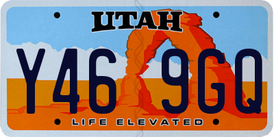 UT license plate Y469GQ