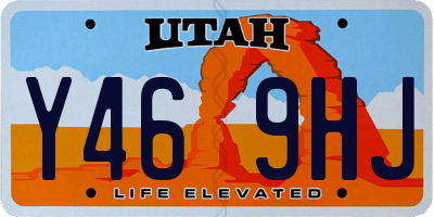 UT license plate Y469HJ
