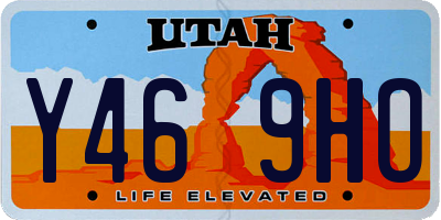 UT license plate Y469HO