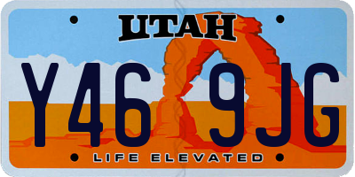 UT license plate Y469JG