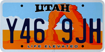 UT license plate Y469JH