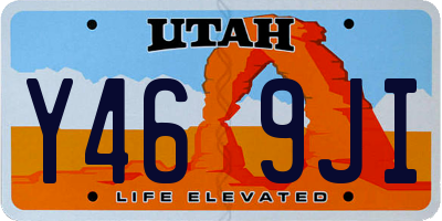 UT license plate Y469JI