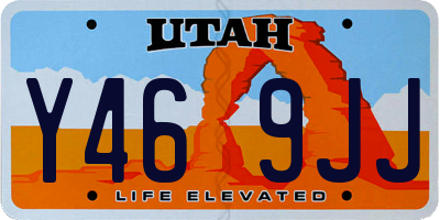 UT license plate Y469JJ