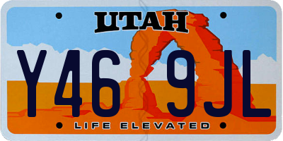 UT license plate Y469JL