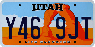 UT license plate Y469JT