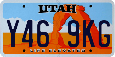 UT license plate Y469KG