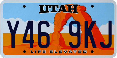 UT license plate Y469KJ
