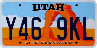 UT license plate Y469KL
