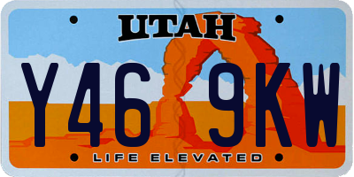 UT license plate Y469KW