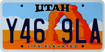 UT license plate Y469LA