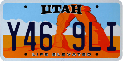 UT license plate Y469LI