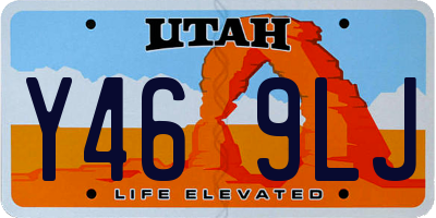 UT license plate Y469LJ