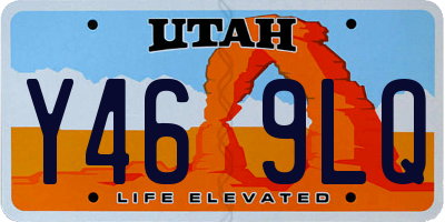 UT license plate Y469LQ