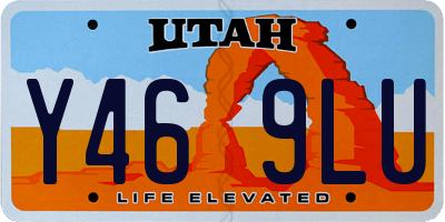 UT license plate Y469LU
