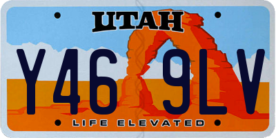 UT license plate Y469LV