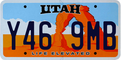 UT license plate Y469MB