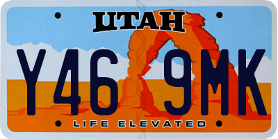 UT license plate Y469MK