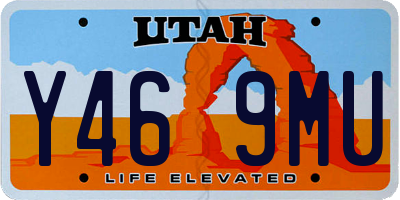 UT license plate Y469MU