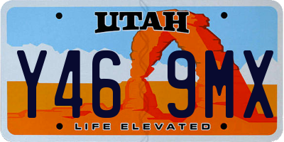 UT license plate Y469MX