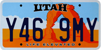 UT license plate Y469MY