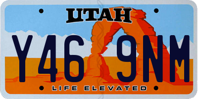 UT license plate Y469NM