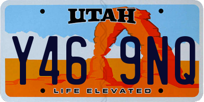 UT license plate Y469NQ