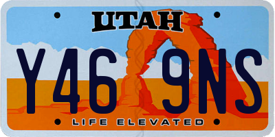 UT license plate Y469NS