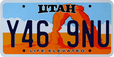 UT license plate Y469NU