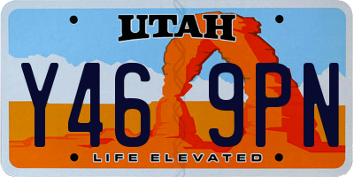 UT license plate Y469PN