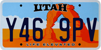 UT license plate Y469PV