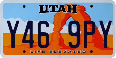 UT license plate Y469PY