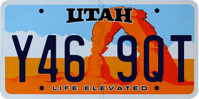 UT license plate Y469QT