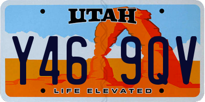 UT license plate Y469QV