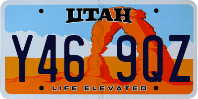 UT license plate Y469QZ
