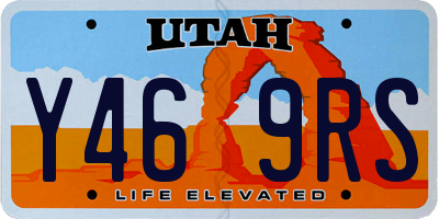 UT license plate Y469RS