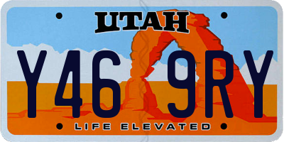 UT license plate Y469RY