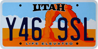UT license plate Y469SL