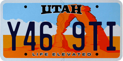 UT license plate Y469TI