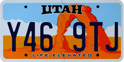 UT license plate Y469TJ