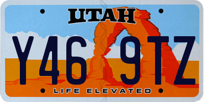 UT license plate Y469TZ