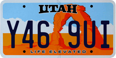 UT license plate Y469UI