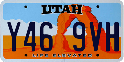UT license plate Y469VH