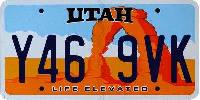 UT license plate Y469VK