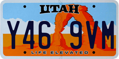 UT license plate Y469VM