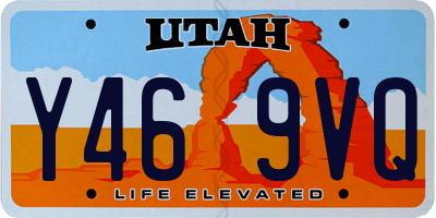 UT license plate Y469VQ