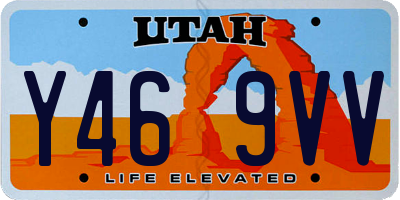 UT license plate Y469VV