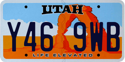 UT license plate Y469WB