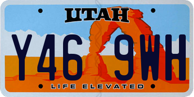 UT license plate Y469WH