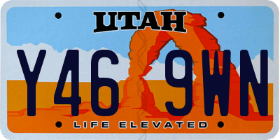 UT license plate Y469WN