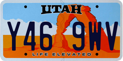 UT license plate Y469WV